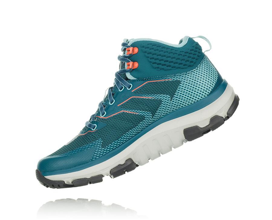 Sapatilhas Hoka One One Feminino Turquesa - Toa Gore-Tex - 378-EYPIDB